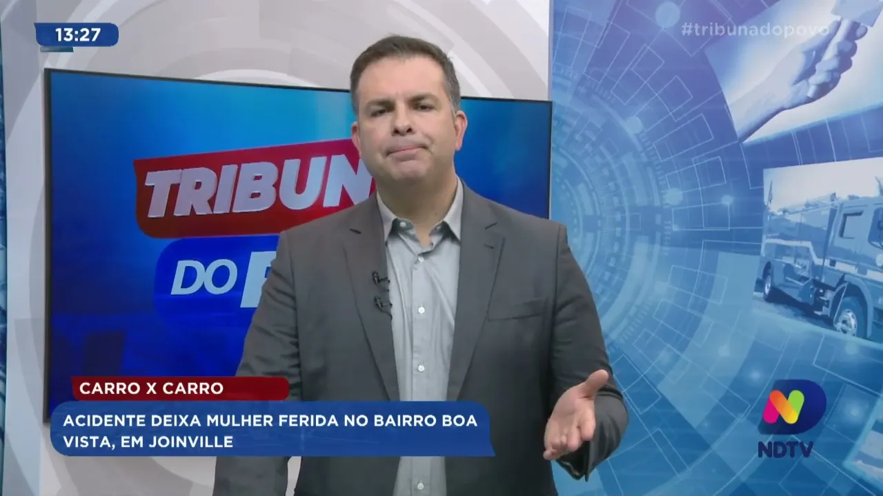 Carro x carro: acidente deixa mulher ferida no bairro Boa Vista, em Joinville