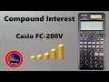 How to calculate Compound Interest on the Casio FC-200V Financial Calculator