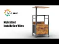 Nightstand installation