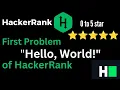 01 C Hacker Rank Solution of C Problems First Problem Hello World of Hacker Rank