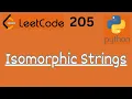 LeetCode 205 - Isomorphic Strings LeetCode in Python DSA Anonymous Data Scientist