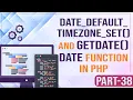 PHP Tutorial - date