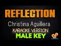 Download Lagu REFLECTION - Christina Aguillera (MALE KEY KARAOKE HQ VERSION)