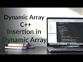Dynamic Array C Insertion in Dynamic Array Lecture 3