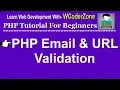 How to validate email url in php - php filter