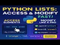 List Operations in Python - Part 1 Access Update and Expand Lists