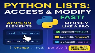 List Operations in Python - Part 1 Access Update and Expand Lists