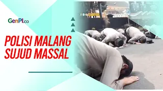 Anggota Polresta Malang Sujud Massal, Banjir Respons