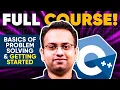 Session 1 Live C Beginner Course - for College freshers Problem Solving Getting Started