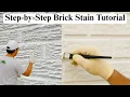 How to Stain Brick Step-by-Step Mineral Stains Masonry Products Guide