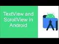 7 TextView and ScrollView in Android Android Tutorial for Beginners Java Kotlin