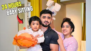 HUSBAND BABY SITTING CHALLENGE 🔥 | HE FAILED 😂