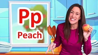 Alphabet Song P is for Peach Phonics Children Kids Learn to Read Preschool Letters Patty Shukla