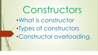04-Core Java Tutorial Constructor Constructor Overloading Eclipse IDE example