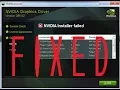 Quick Fix for NVIDIA DRIVER INSTALLATION ERRORS 2017-2018