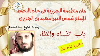 متن الجزرية  باب الضاد والظاء  مكررة للحفظ الجزء الأول دندنها