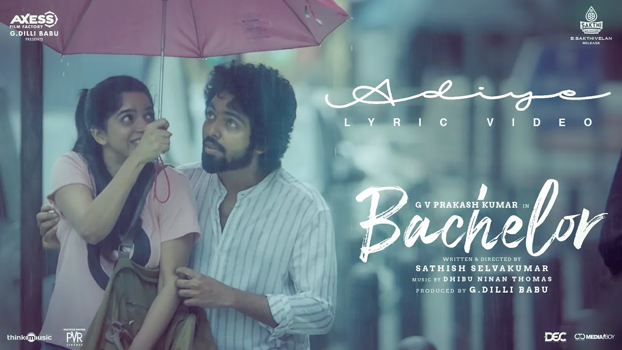 Bachelor | Adiye Lyric Video | G.V. Prakash Kumar | Dhibu Ninan Thomas | Sathish | G Dilli Babu