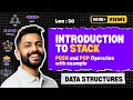 Lec-30 Introduction to Stack PUSH and POP operations Data Structure