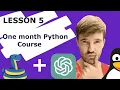 Python ChatGPT Course Lesson 5 Lists and tuples