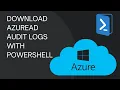 Download AzureAD Audit Logs with PowerShell