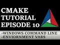 CMake Tutorial EP 10 Running CMake on Windows like linux Over-explained