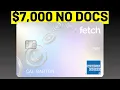7 000 Amex Network Credit Card No Hard Pull Approval