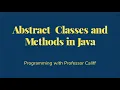 Abstract Classes and Methods in Java