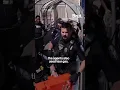 Hundreds of migrants rushed the U S -Mexico border
