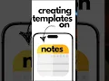 How to Create a Reusable Template in Apple Notes - Fast Easy