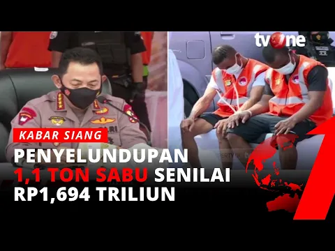 Pengungkapan Kasus Penyelundupan 1,1 Ton Narkotika Jenis Sabu