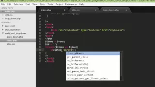 dynamic multilevel css drop down menu using css php and mysql - Part