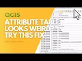 Table view vs form view in attribute tables in QGIS