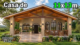 3 Habitaciones y Gran Terraza 🌿 | Diseño Completo para Campo o Ciudad