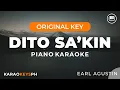 Lagu Dito Sa'kin - Earl Agustin (Piano Karaoke)
