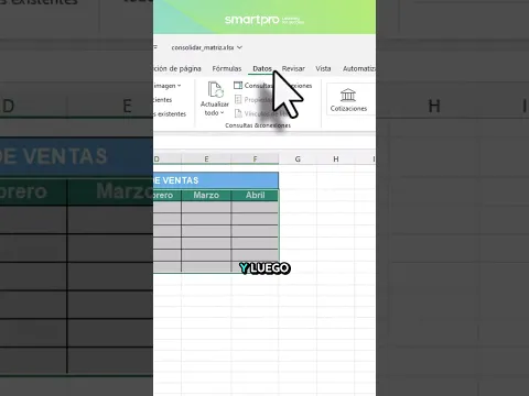 Cómo consolidar datos en Excel (Fácil y rápido)