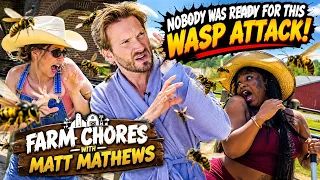 Nobody Was Ready for This Wasp Attack! 😱 | Farm Chores With Matt Mathews | Matt Mathews