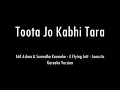 Toota Jo Kabhi Tara | A Flying Jatt | Acoustic Karaoke With Lyrics | Only Guitar Chords...