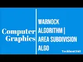 Warnock Algorithm Area Subdivision Algorithm In Computer Graphics