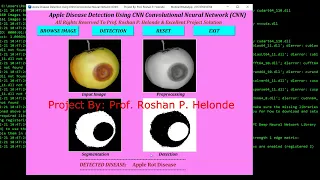 Apple Fruit Disease Detection Using Python Opencv Fruit Disease Classification Using Deep Learning