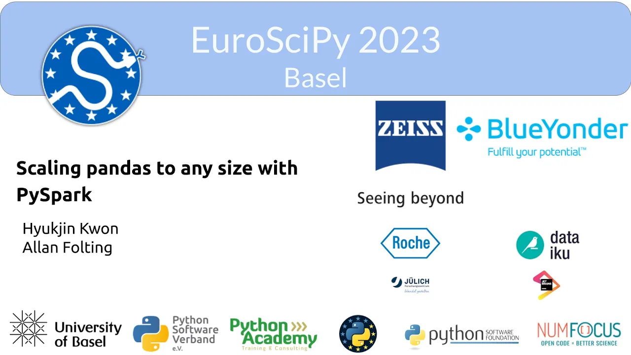 Image from Scaling pandas to any size with PySpark