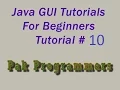 Java GUI Tutorial 10 SetBounds Method