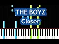 Download Lagu THE BOYZ - Closer Piano Tutorial