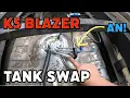73-87 Squarebody BUDGET K5 Blazer Tank Swap and FUTURE PROOF Fuel pump setup