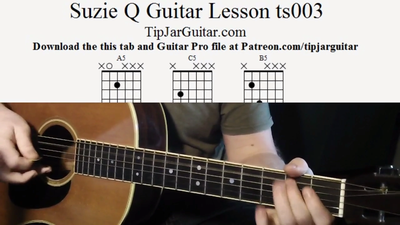 Suzie Q Guitar Lesson  ts003