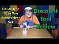 Dollar Tree 12 in One Screwdriver Set Discount Tool Review The DIY Magician