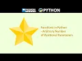 Functions in Python - Arbitrary Number of Positional Parameters