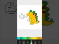 HOW TO COLORING A DINOSAUR DRAGON Fun Easy coloring pages for kids