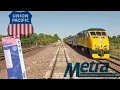 Full Ride Metra Cab Ride Against Evening Rush UP-W Limited stops from Elburn to Chicago-OTC