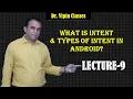 What is Intent Types of Intents in Android