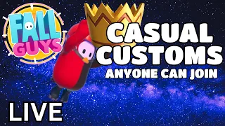 FALL GUYS LIVE | CASUAL CUSTOMS | LIVE STREAM (PS4) #fallguys